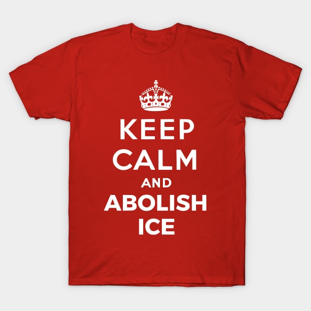 Keep Calm And Abolish Ice T-Shirt by dikleyt